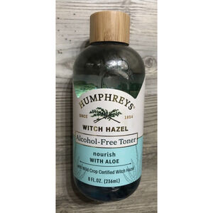 Humphreys Alcohol Free Toner Nourish Witch Hazel + With Aloe, 8 Fl Oz, BRAND NEW